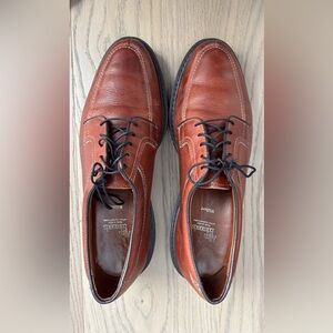 Allen Edmonds Wilbert Chestnut Brown Leather Lace-Up Oxfords
